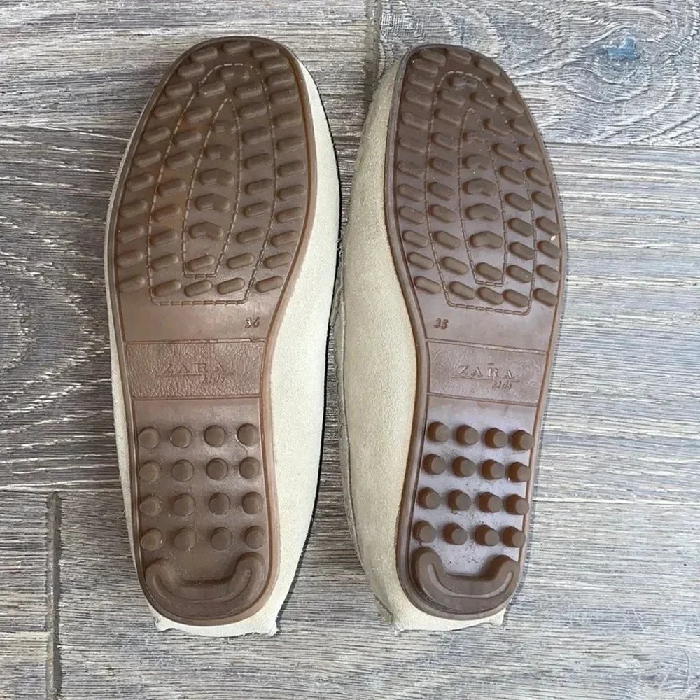 Zara suede boys loafers